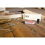 Marqueur Permanent 500 Corps Alu Jaune Pointe Large Biseautée 2-7 mm x 6 EDDING