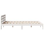 vidaXL Cadre de lit sans matelas blanc 120x190 cm bois de pin massif