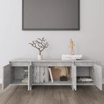 vidaXL Meuble TV gris béton 120x30x40 5 cm bois d'ingénierie