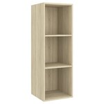 vidaXL Ensemble de meuble TV 3 Pièces Chêne sonoma Bois d'ingénierie