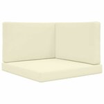 vidaXL Coussin de canapé d'extérieur Polyester Crème 80 x 80 cm
