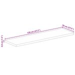 vidaXL Dessus de table 120x70x3 8cm rectangulaire bois massif manguier