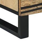 vidaXL Meubles de chevet   Ensemble de 2  40 x 33 x 46 cm  En bois de mangue massif