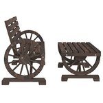 vidaXL Salon de jardin 4 Pièces bois de sapin massif