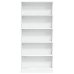 vidaXL Bibliothèque blanc 80x24x176 cm bois d'ingénierie