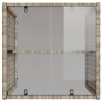 vidaXL Salon de jardin 4 Pièces avec coussins gris clair résine tressée