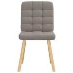 vidaXL Chaises à manger lot de 2 taupe tissu
