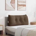 vidaXL Coussin de Dos Marron 100 x 24 x 50 cm tissu