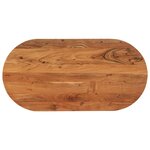 vidaXL Dessus de table 100x50x2 5 cm ovale bois massif d'acacia