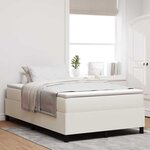 vidaXL Lit à ressorts avec matelas crème - 120 x 200 cm  Tissu Velours Côtelé