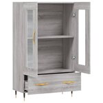 vidaXL Buffet haut sonoma gris 69 5x31x115 cm bois d'ingénierie