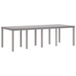 vidaXL Ensemble de salle à manger pour jardin 11 Pièces Gris clair