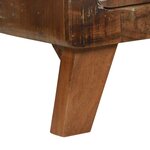 vidaXL Table basse Multicolore bois de récupération massif