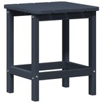 vidaXL Table d'appoint Adirondack Bleu marine 38x38x46 cm HDPE