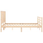 vidaXL Cadre de lit sans matelas 120x200 cm bois massif