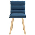 vidaXL Chaises à manger lot de 2 bleu tissu