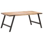 vidaXL Table à manger 180x90x76 cm Bois de manguier massif