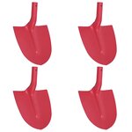 vidaXL Tête de pelle 4 pièces Rouge 39 5 x 27 5 cm