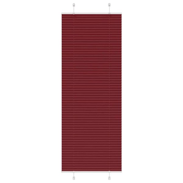 vidaXL Store plissé rouge bordeaux 80x200 cm largeur du tissu 79 4 cm