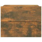 vidaXL Tables de chevet 2 Pièces Chêne fumé 40x30x30 cm Bois d'ingénierie