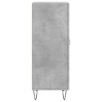 vidaXL Buffet Gris béton 34 5x34x90 cm Bois d'ingénierie