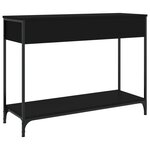 vidaXL Table console noir 100x34 5x75 cm bois d'ingénierie