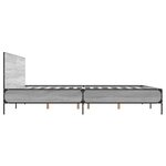vidaXL Cadre de lit sans matelas sonoma gris 180x200 cm