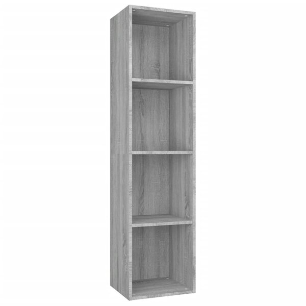 vidaXL Bibliothèque/Meuble TV Sonoma gris 36x30x143 cm