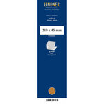 Bandes Klemmfix double soudure 210 x 45 mm pour timbres-poste. Fond - Transparent