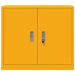 vidaXL Armoire de rangement Jaune moutarde 80 x 40 x 70 cm Acier