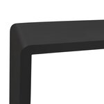 vidaXL Étagères murales sous forme de cube 3 Pièces Noir MDF