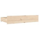 vidaXL Cadre de lit avec tiroirs 120x190 cm Petit double