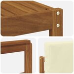 vidaXL Ensemble de canapés d'extérieur 6 pc Naturel et Crème