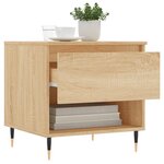 vidaXL Table basse chêne sonoma 50x46x50 cm bois d'ingénierie