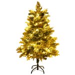 vidaXL Sapin de Noël pré-éclairé et pommes de pin vert 150cm PVC et PE