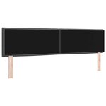 vidaXL Tête de lit avec tête de lit Gris foncé 180 cm Cuir synthétique