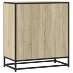 vidaXL Buffet chêne sonoma 68x35x76 cm bois d'ingénierie et métal