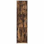 vidaXL Buffet chêne fumé Chêne fumé Bois Grand Buffet chêne fumé