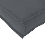 vidaXL Set de coussins de palette 2 pièces Anthracite en tissu Oxford