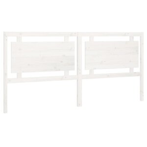 vidaXL Tête de lit Blanc 205 5x4x100 cm Bois massif de pin