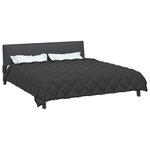 vidaXL Duvet d'hiver Anthracite 200 x 200 cm Microfibre