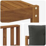vidaXL Ensemble de canapés d'extérieur 5 pc Naturel et Anthracite
