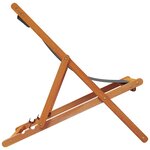 vidaXL Chaises de plage pliables lot de 2 gris tissu