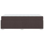 vidaXL Cadre de lit Marron foncé 80 x 200 cm tissu