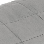 vidaXL Couverture lestée Gris 122x183 cm 9 kg Tissu