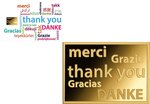 Pièce de monnaie en Or 3000 Francs g 0.031 (1/1000 oz) Millésime Gold Gift THANK YOU 1/1000