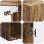 vidaXL Armoire Murale 33 x 34 5 x 90 cm Bois d'ingénierie Bois ancien