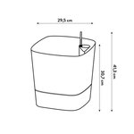 Pot de fleur Carré Greensense Aqua Care Ø 29 5 x hauteur 30 2 cm - 15 L - Vert Jungle