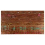 vidaXL Dessus de table 100x50x2 5cm rectangulaire bois massif récupéré