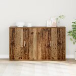 vidaXL Haut Armoire 2 Pièces Bois ancien 60 x 31 x 70 cm